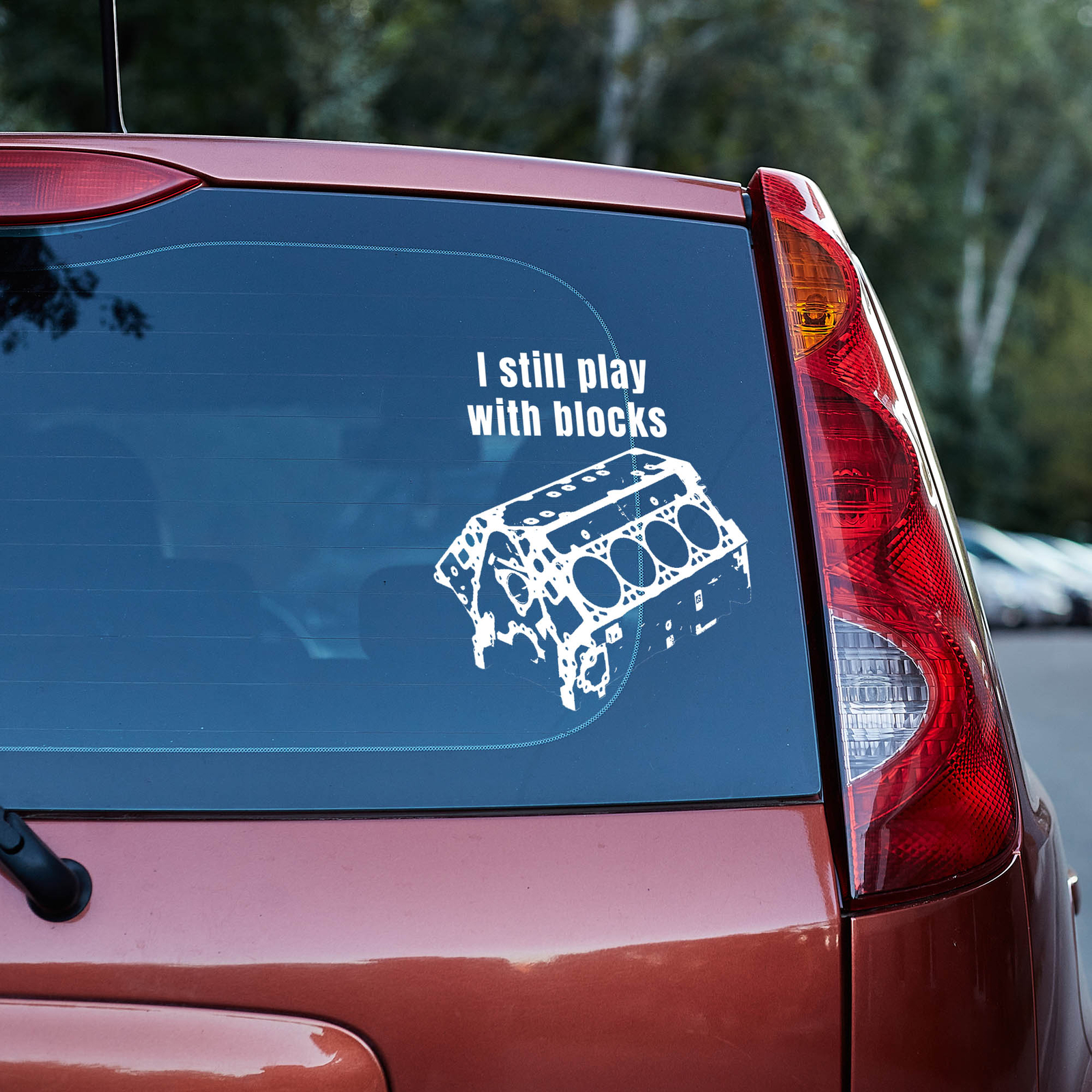 I still play with blocks Vinyl Decal, mechanic gift, handyman gift,car guy