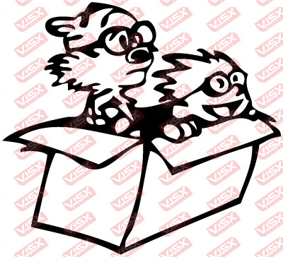 Calvin And Hobbes Funny Comic Decal Laptop Vinyl Car Bumper Art Decor