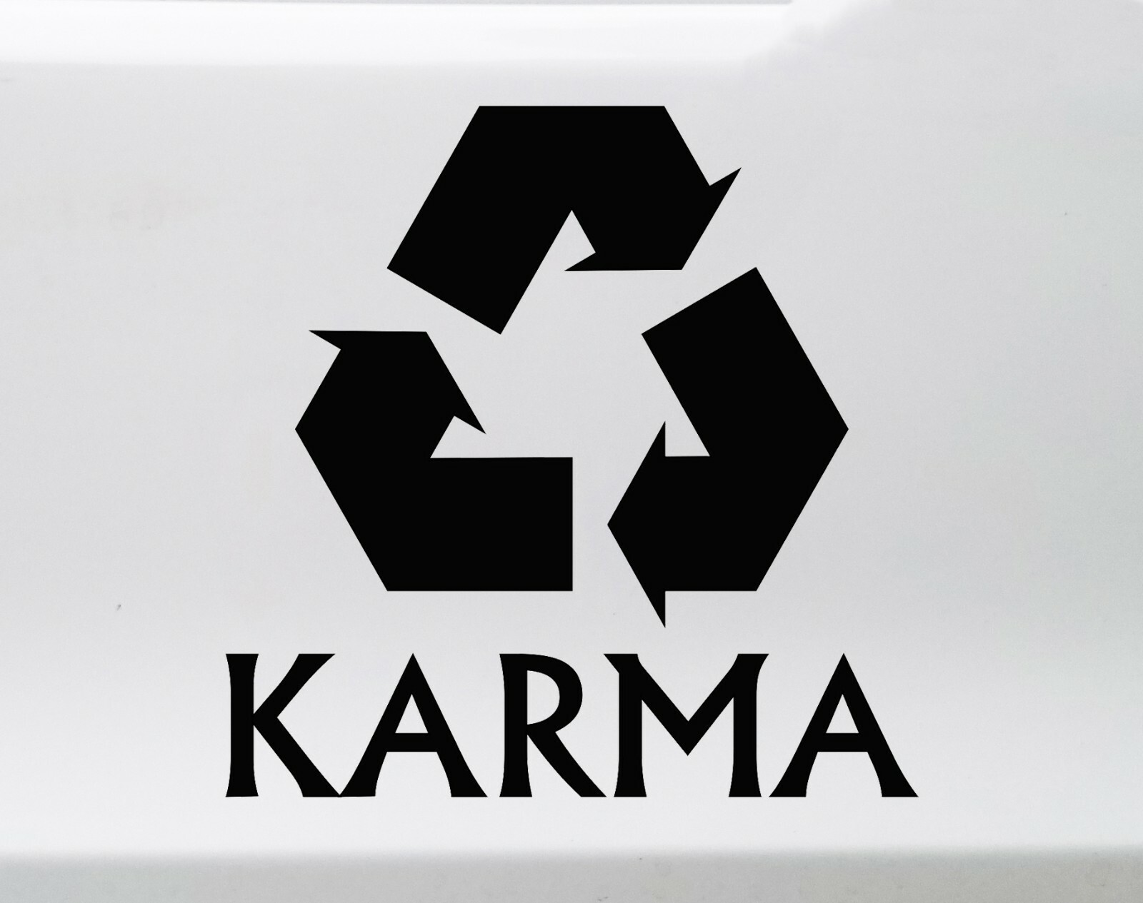 Karma Vinyl Decal – Recycle – Destiny Fate – Die Cut Sticker