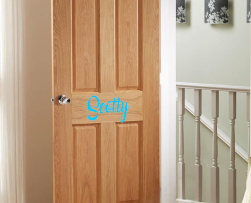Custom Name Wall Door Sticker Personalized Removable Vinyl Decal 12cm to 26cm