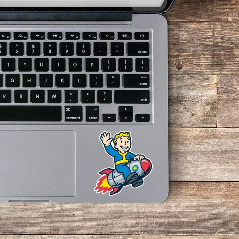 Boy Riding a Bomb Fallout Precision Cut Decal