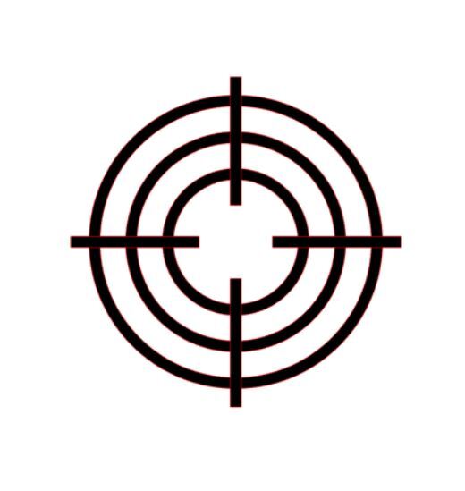 Bullseye Sticker PICK SIZE COLOR Vinyl Decal Target Range Crosshair Car Bumper