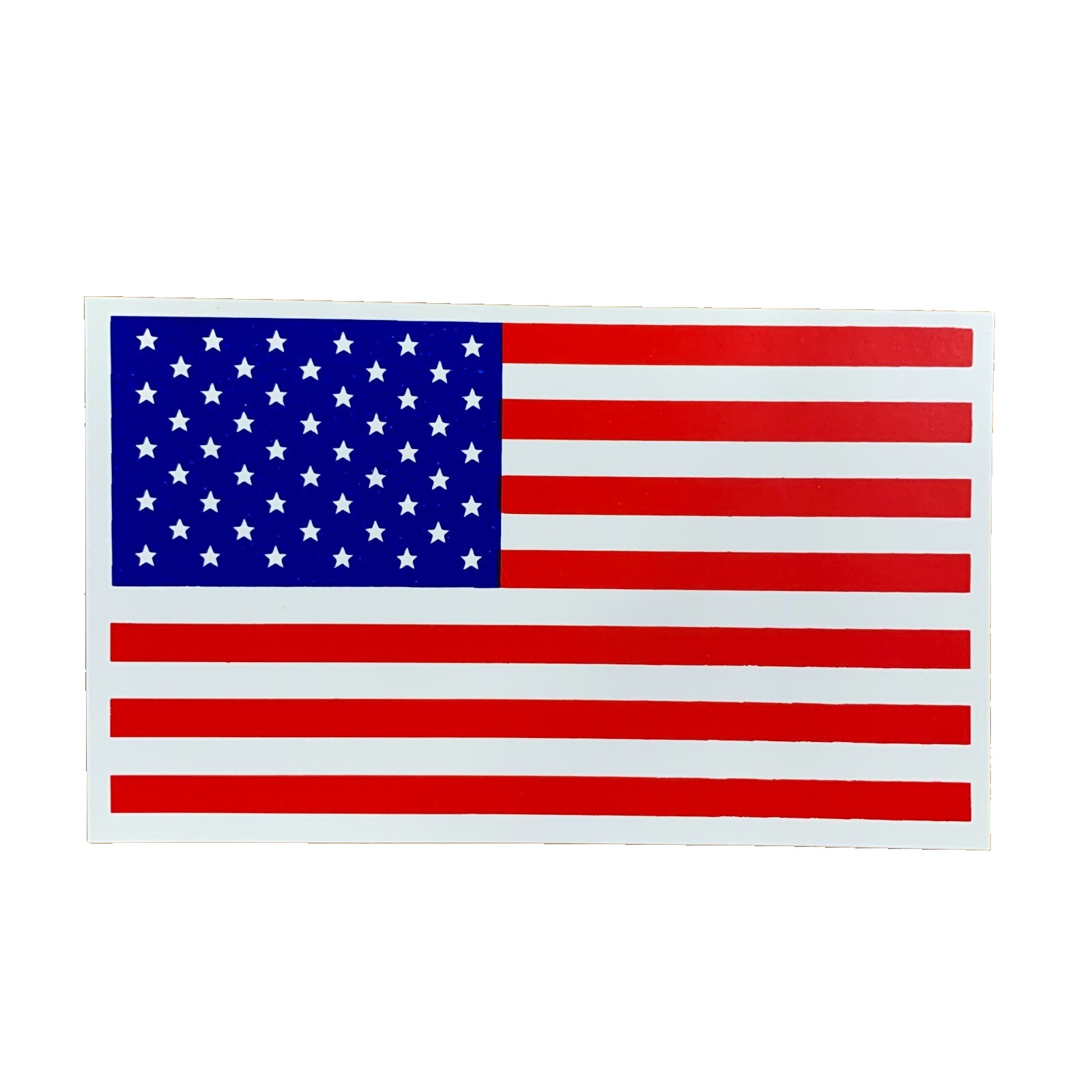 USA United States Flag Vinyl Sticker – Will not fade in the sun, 5" x 3"
