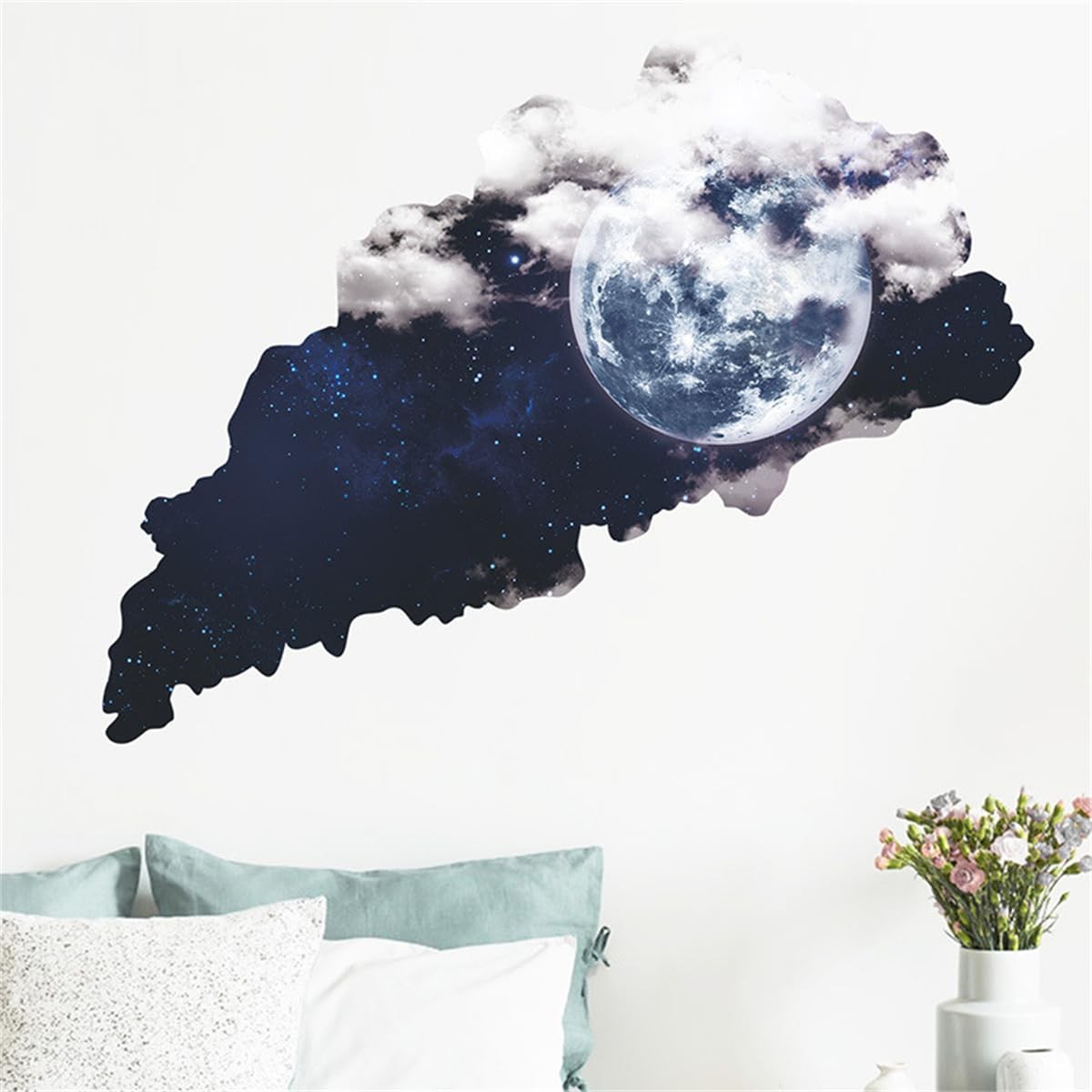 3D Universe Starry Sky Wall Sticker Blue Cosmic Ceiling Decor Creative Starry…