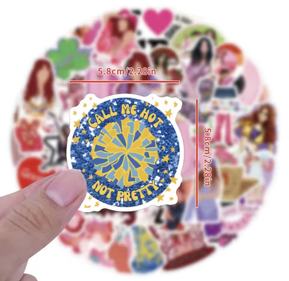 Popstar Musical Stickers Style 50pk Fun Popstar Singer Stickers FREE SHIPPING