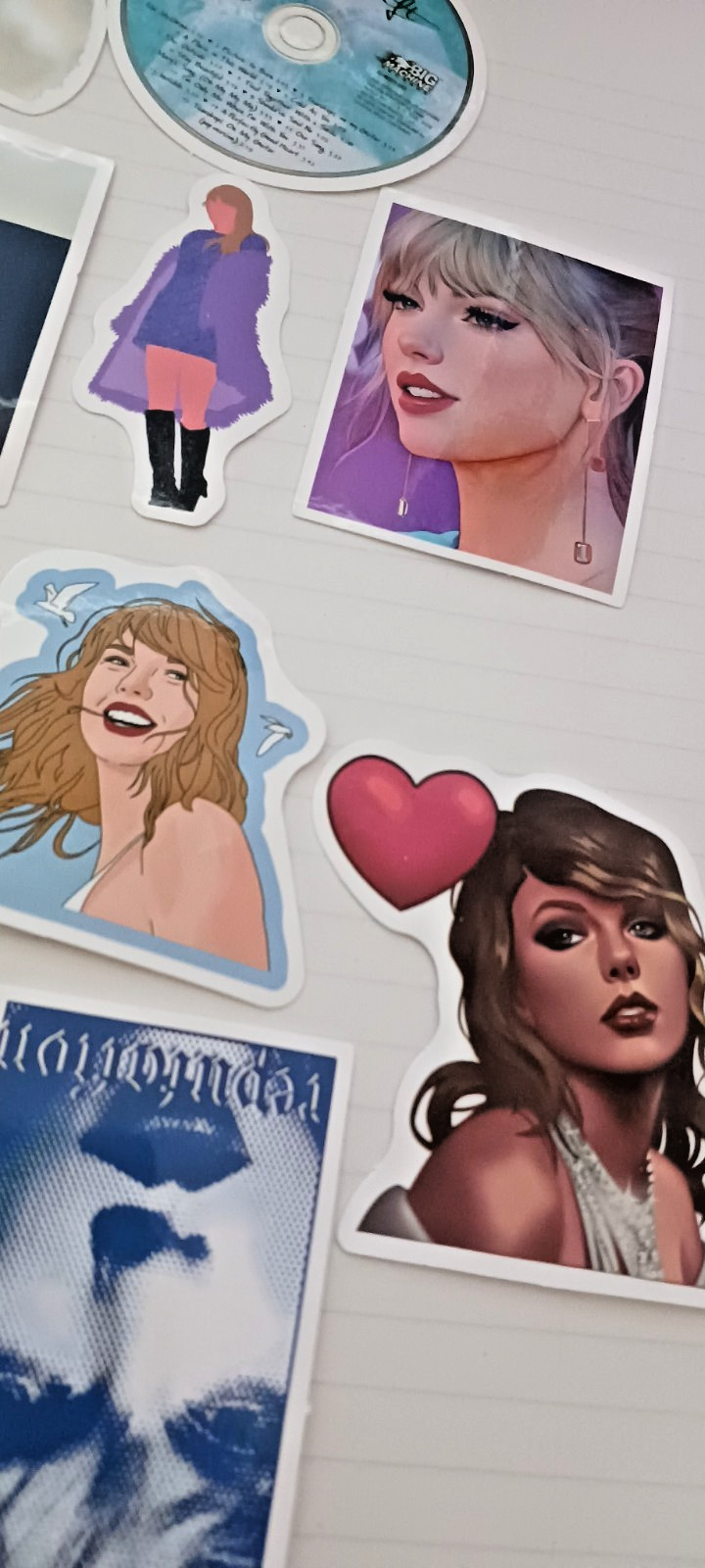 Taylor Swift Stickers 10 pcs. Party Favors , Water Bottle, Decor, Music FAN #7