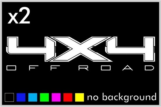 (2) 4×4 Off Road Sticker Decal Ford F-150 Truck Window offroad Pick-up