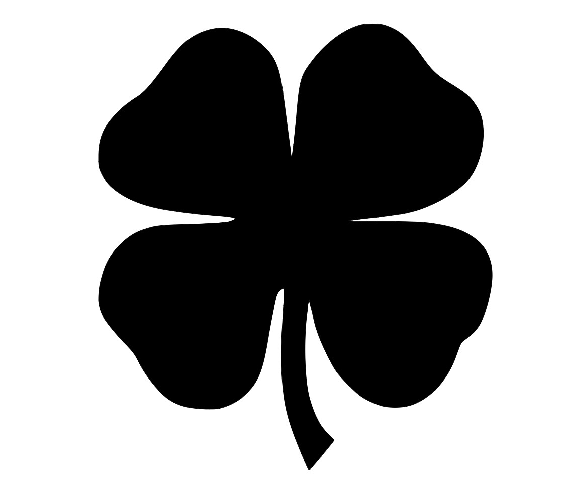4 Leaf Clover Sticker Vinyl Decal – Shamrock Lucky Ireland Leaf Wall Car Window