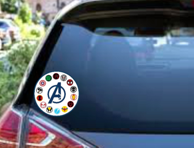 Avengers – Comic Book Logos – 4" Vinyl Decal/Sticker Car Window Cooler Laptop