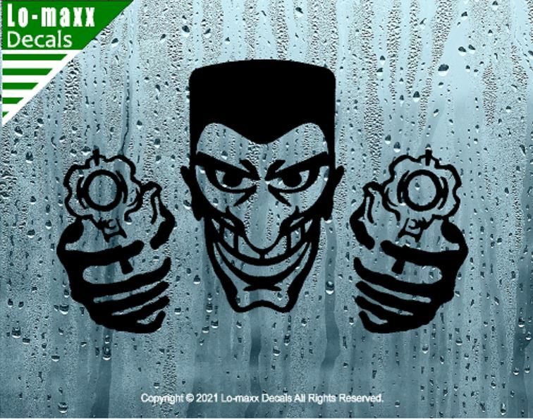 Gangster With Guns Sweet New Design Superior Quality Art Die Cut Vinyl Decal