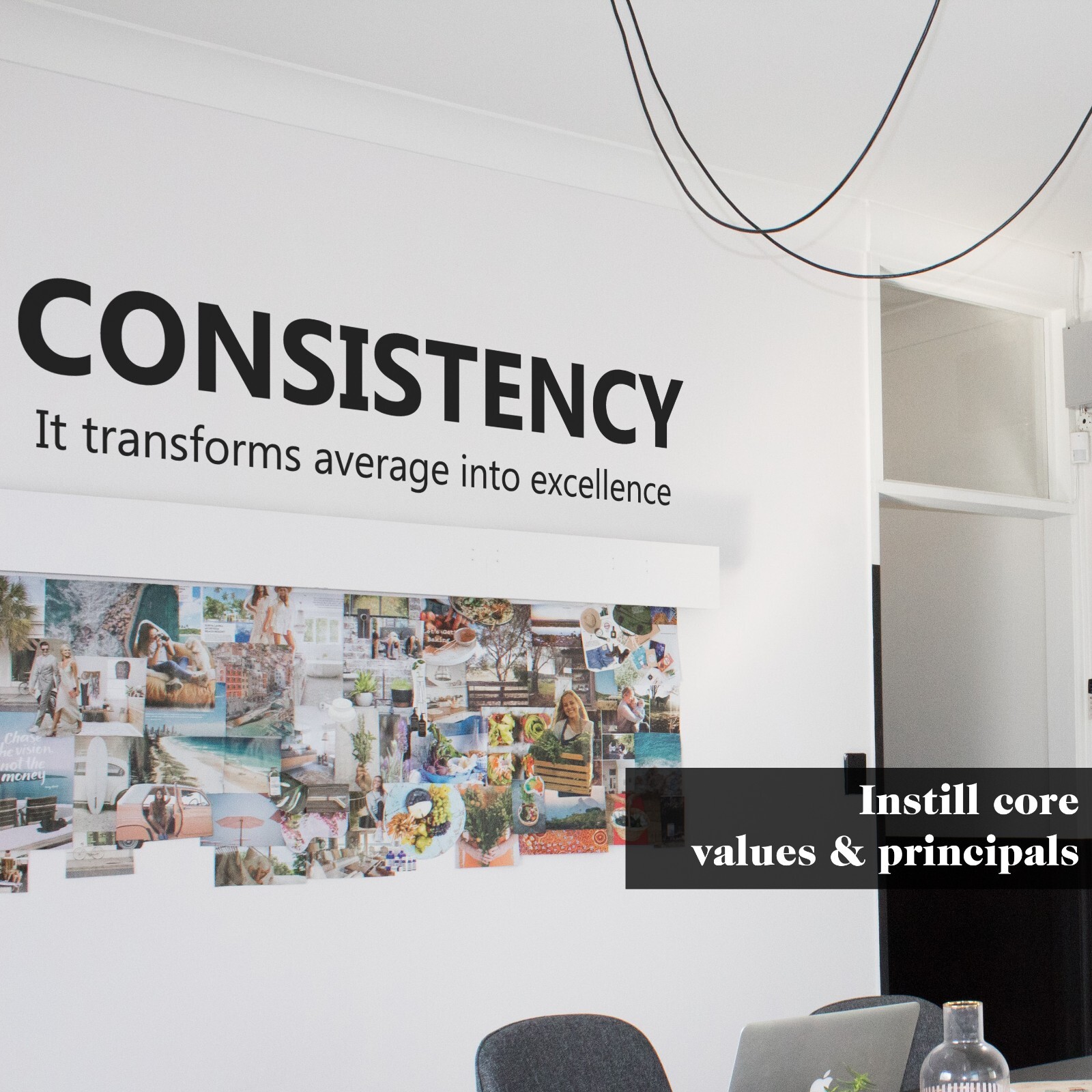 Consistency Wall Decal Sticker Office Decor Quote Vinyl Inspirational Wall Art