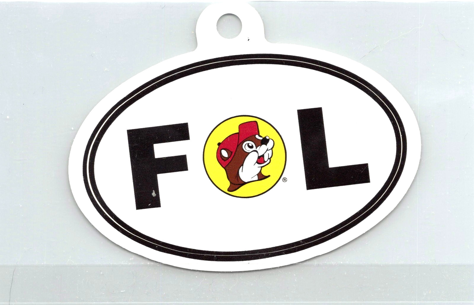 Buc-ee's Florida Small Oval Sticker Advertising Logo – Logo FL – 2.75 x 4.25