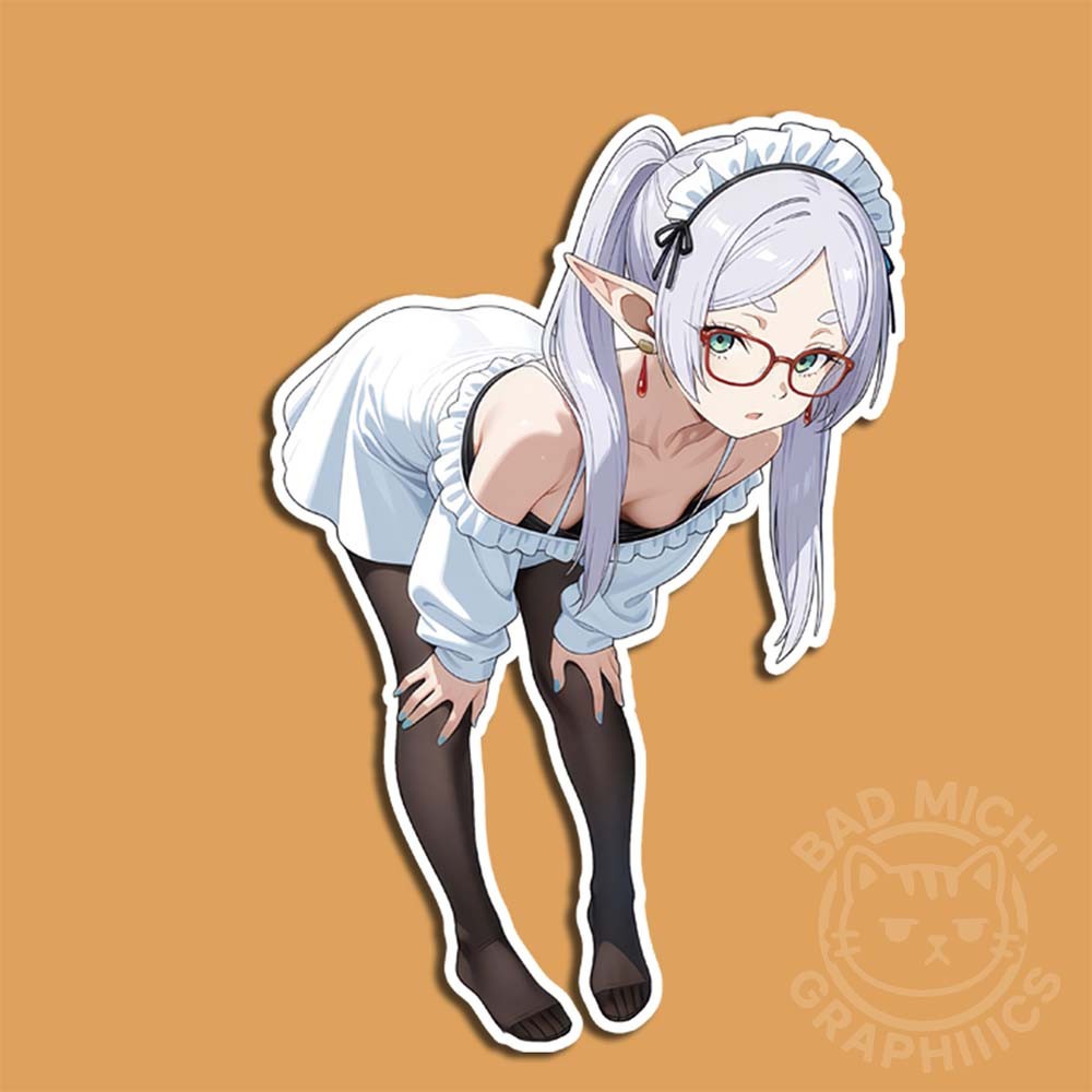 Frieren Sexy Hot Waifu 5pc Set 3in. Anime Car Laptop Vinyl Decal Sticker USA