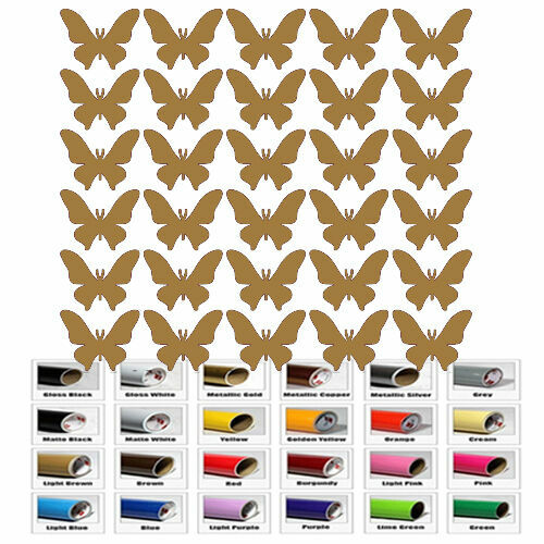 30 Butterfly Stickers Nursery Decal for DIY kids play room wall window decor