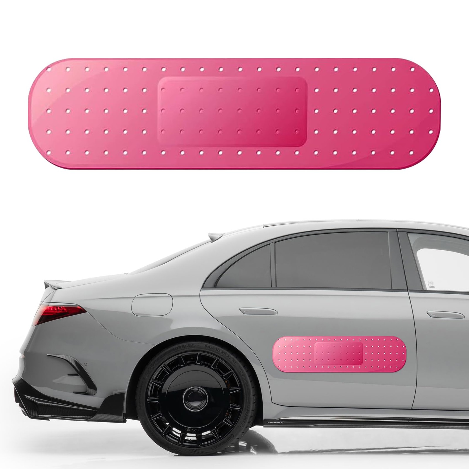 2PCS Car Bandaid Sticker, Giant Car Bumper Sticker Large Bandage Decal, Banda…