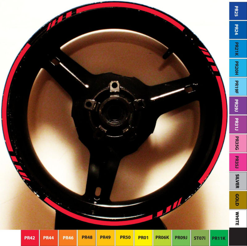 CUSTOM MOTORCYCLE RIM STRIPES WHEEL DECAL TAPE YAMAHA FAZER FZ6 FZ1 600 1000 YZF