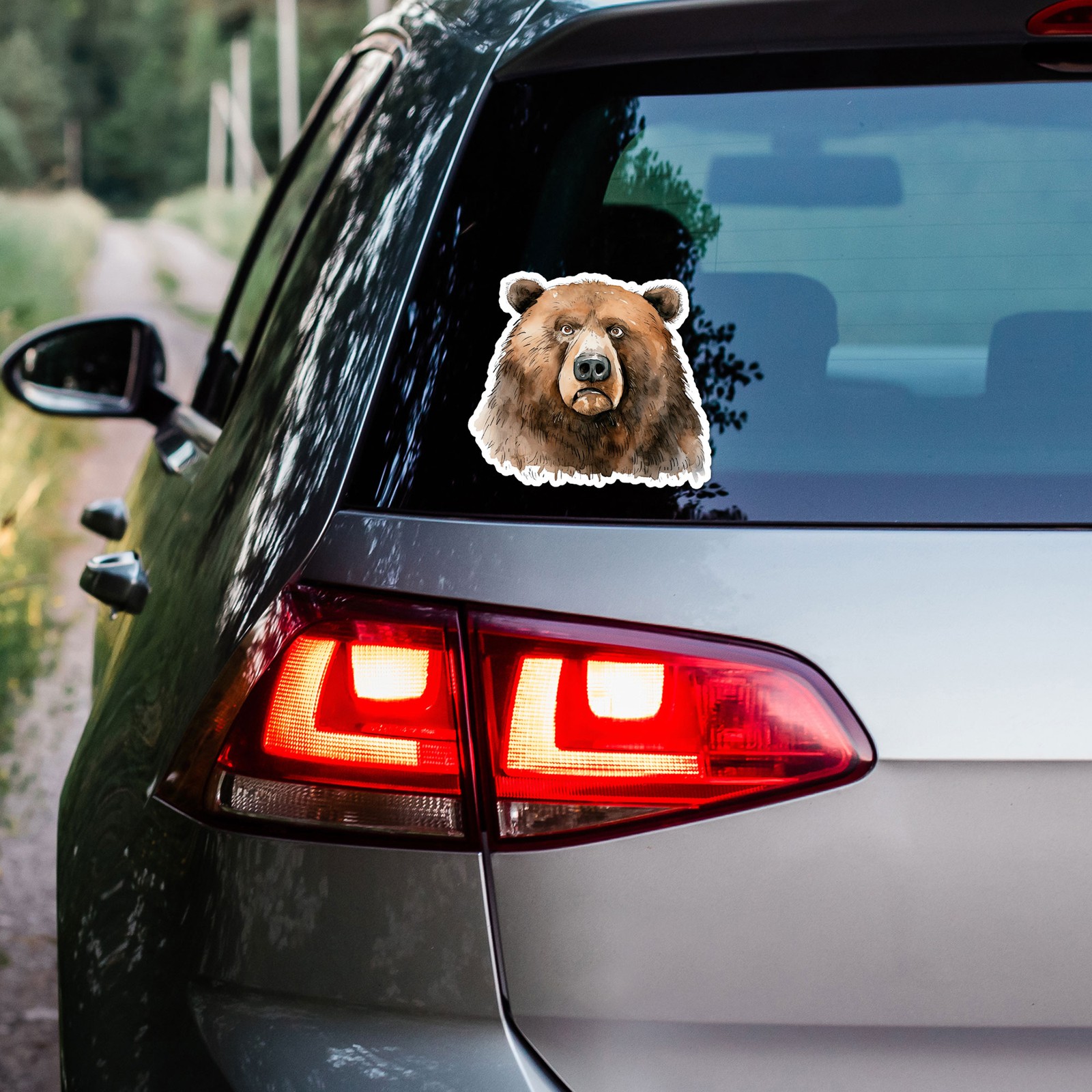 Grizzly Brown Bear – Vinyl Decal Sticker – Car Window Laptop – ebn12393