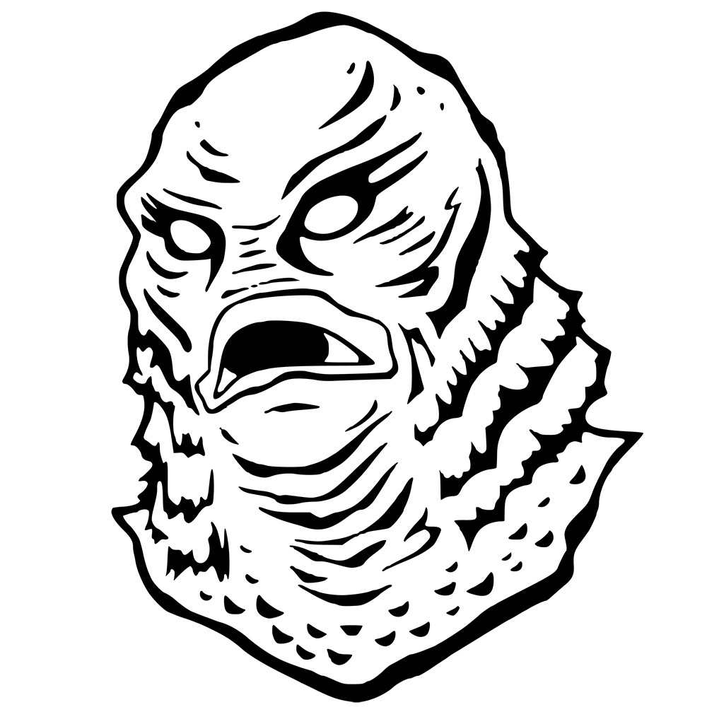 6" Creature From The Black Lagoon Classic Horror Movie Monster Vinyl Decal