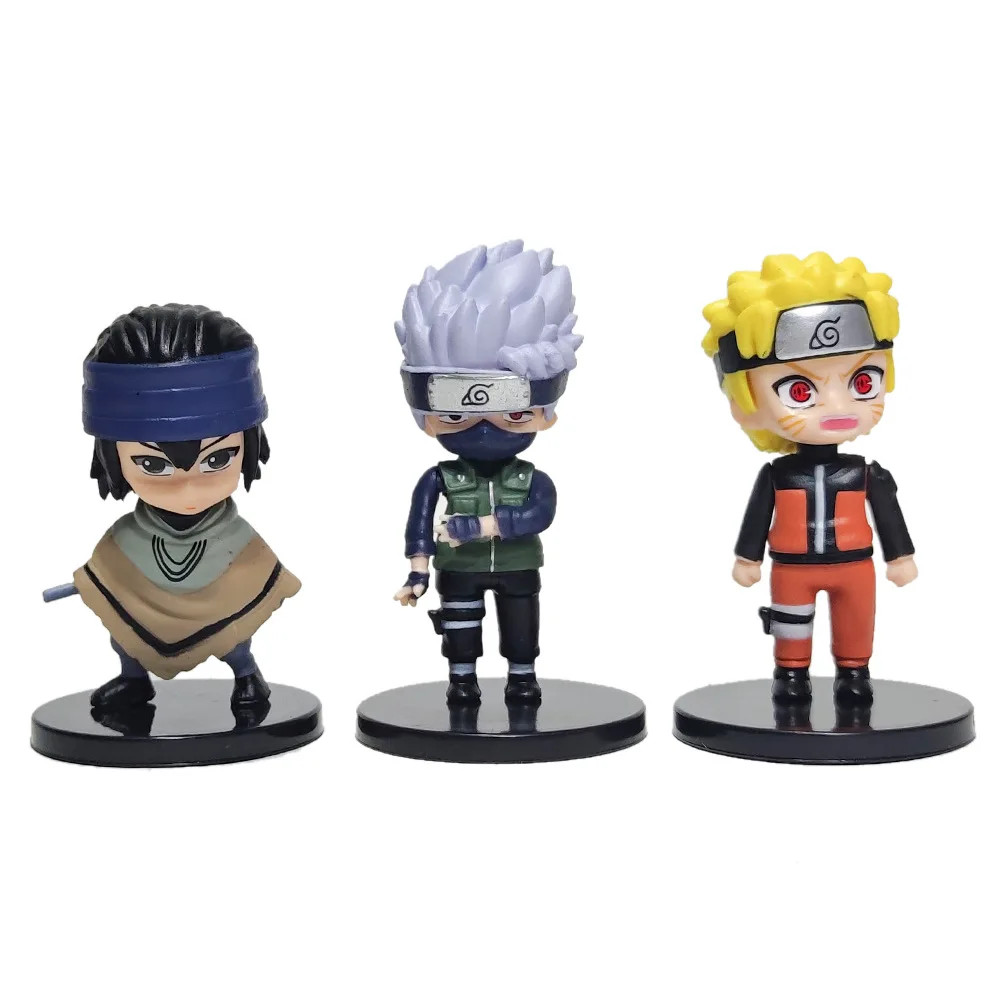 12 Pcs/Set Anime Naruto Kakashi Gaara PVC Action Figure Collectible Toy Gifts