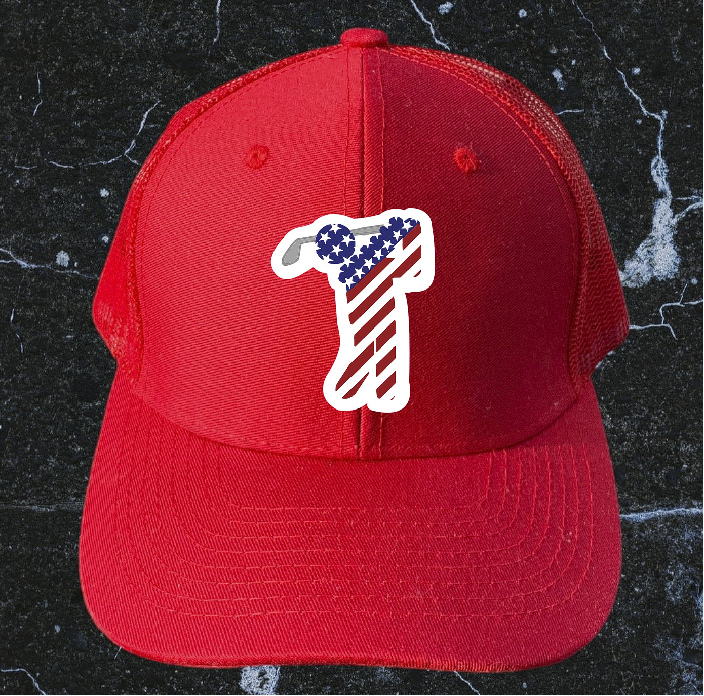 Golf Sticker USA Flag America Waterproof – Buy Any 4 For $1.75 Each Storewide!