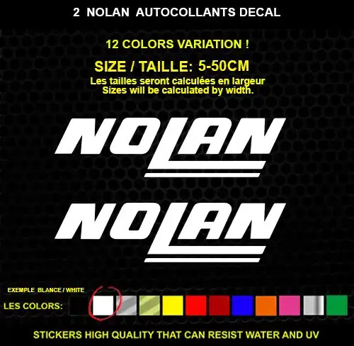 2 Nolan Decorative Stickers – Vehicles & Accessories, 2 Piece Set