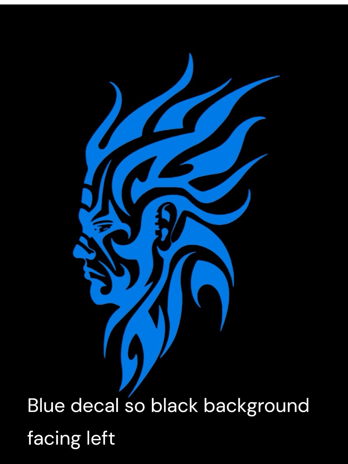 Tribal Male warrior Decal for car Windows Laptops most Smooth Surfaces