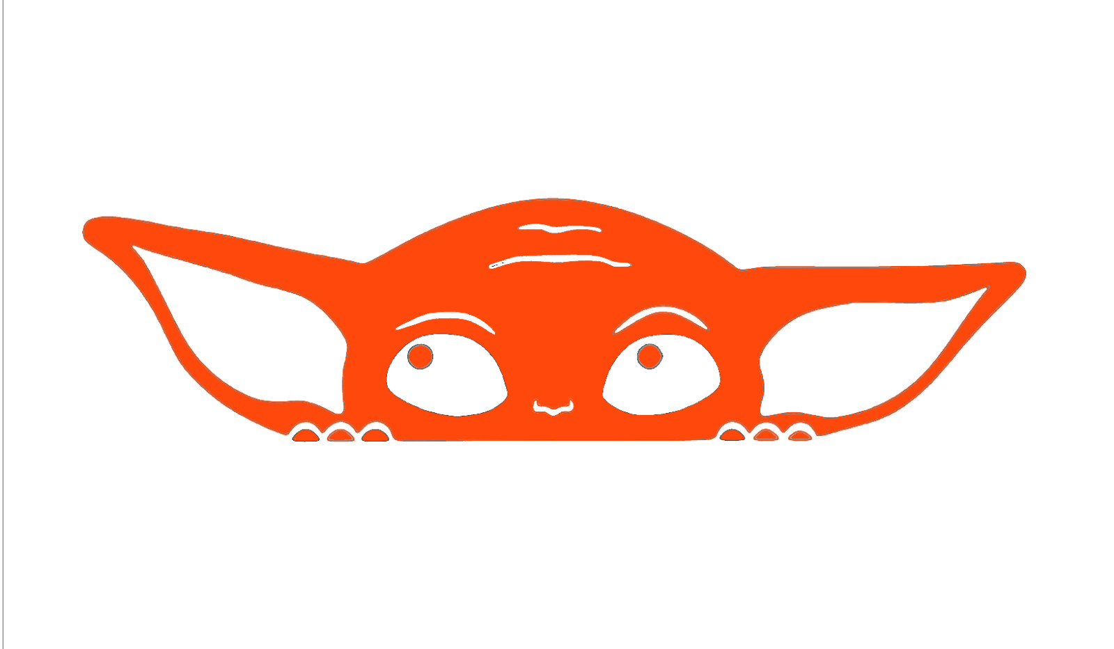 BABY YODA, GROGU, STAR WARS, Decal Stickers for Cars, Windows, Laptops, Tablets.