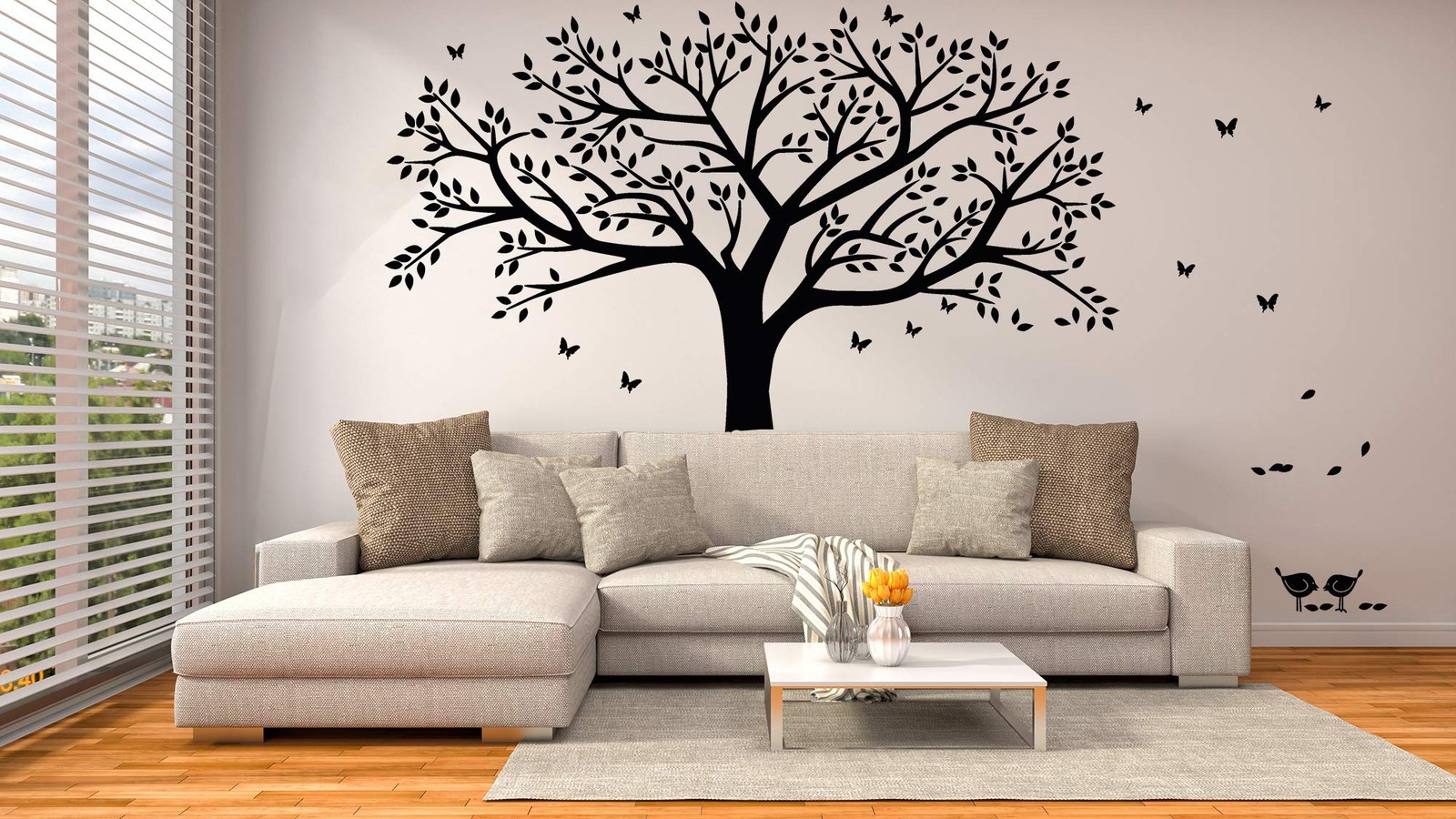 Giant Family Photo Tree Wall Decal Wall Sticker Vinyl Mural Art for Home Deco…