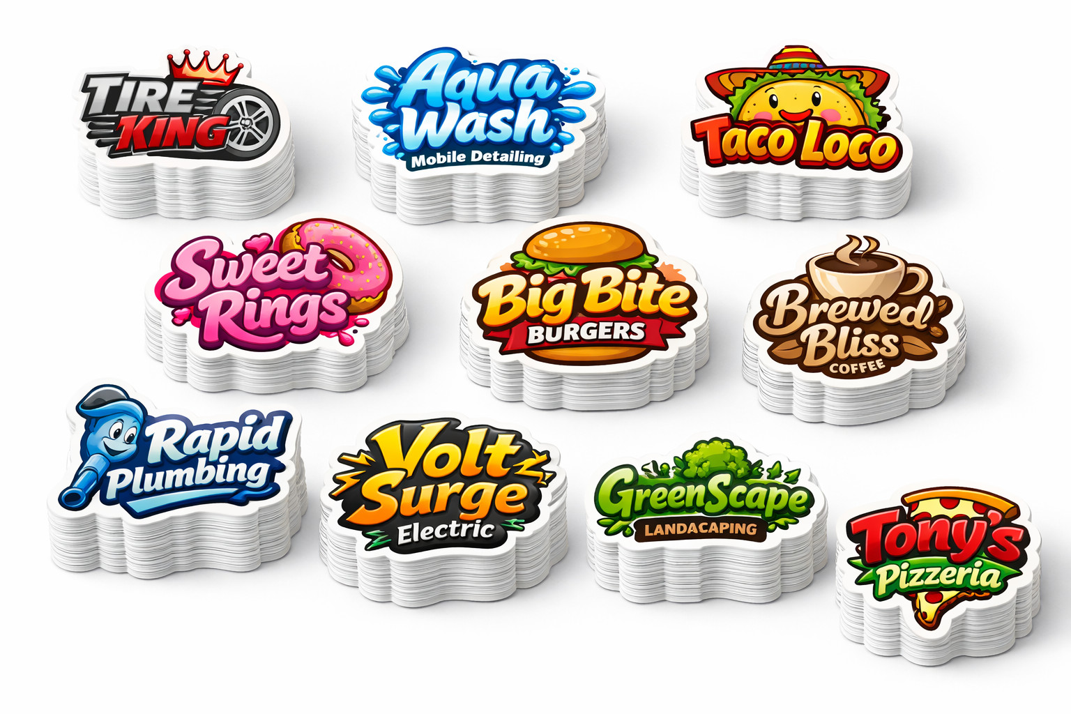 Vinyl Stickers Premium Laminated Custom outdoor Waterproof