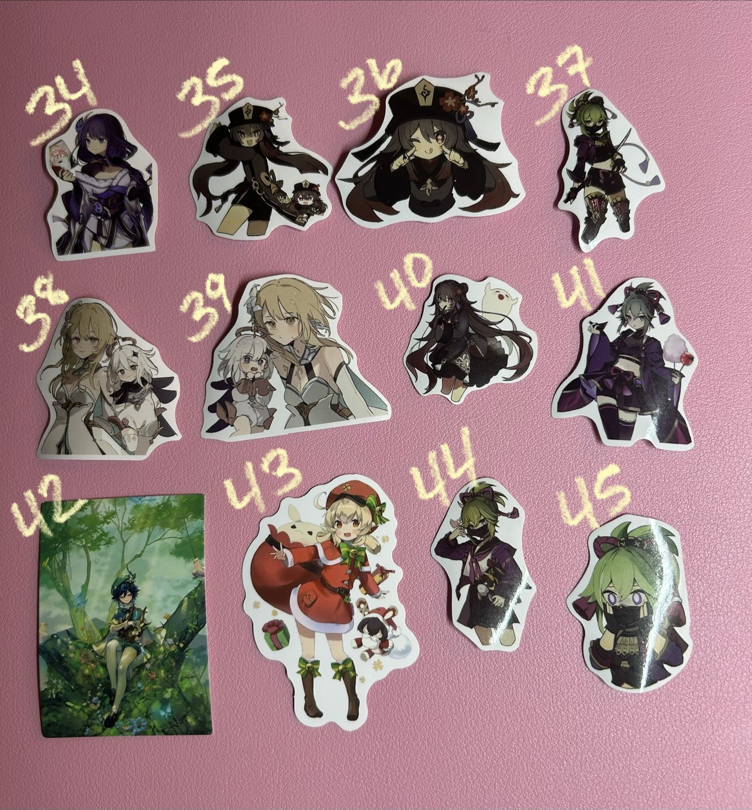 Genshin Impact Anime Stickers – 12