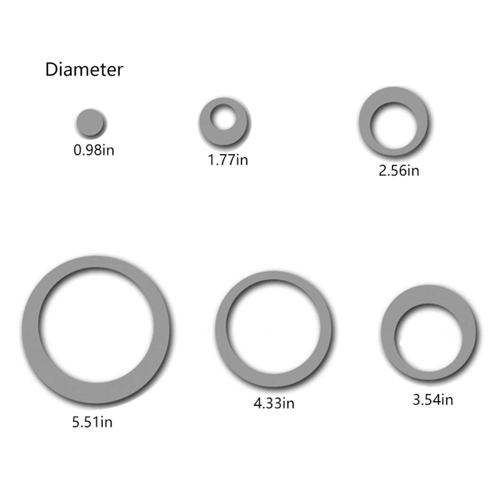24Pcs Acrylic Circle Mirror Wall Stickers DIY Decals Modern Art Mural for Hom…