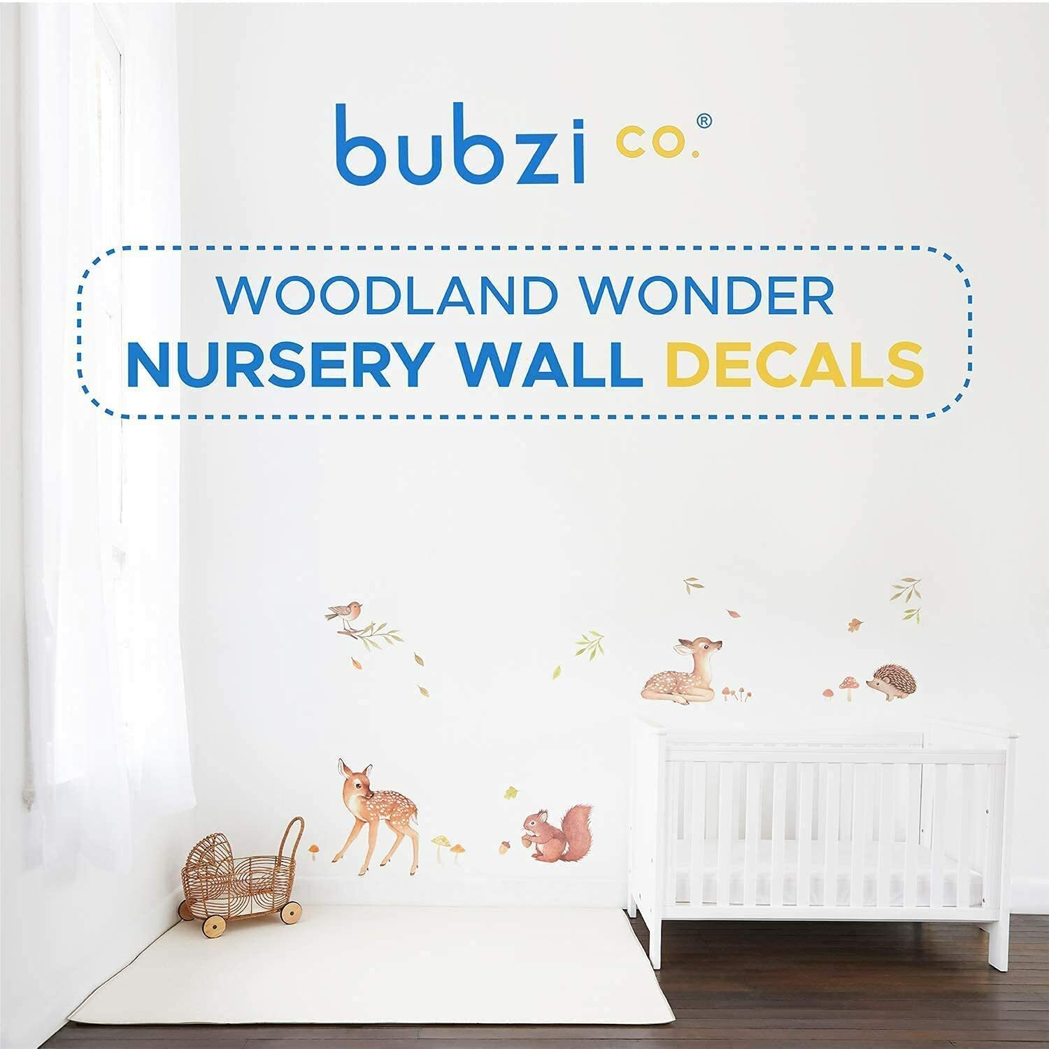 28pc Woodland Animal Wall Stickers Decal Baby Nursery Room Decoration Gift Idea