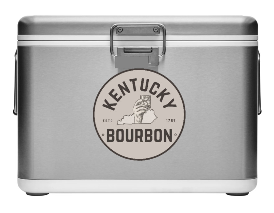 Drinking – Kentucky Bourbon – 4" Vinyl Decal Car Laptop Cooler Bar Trailer Grill