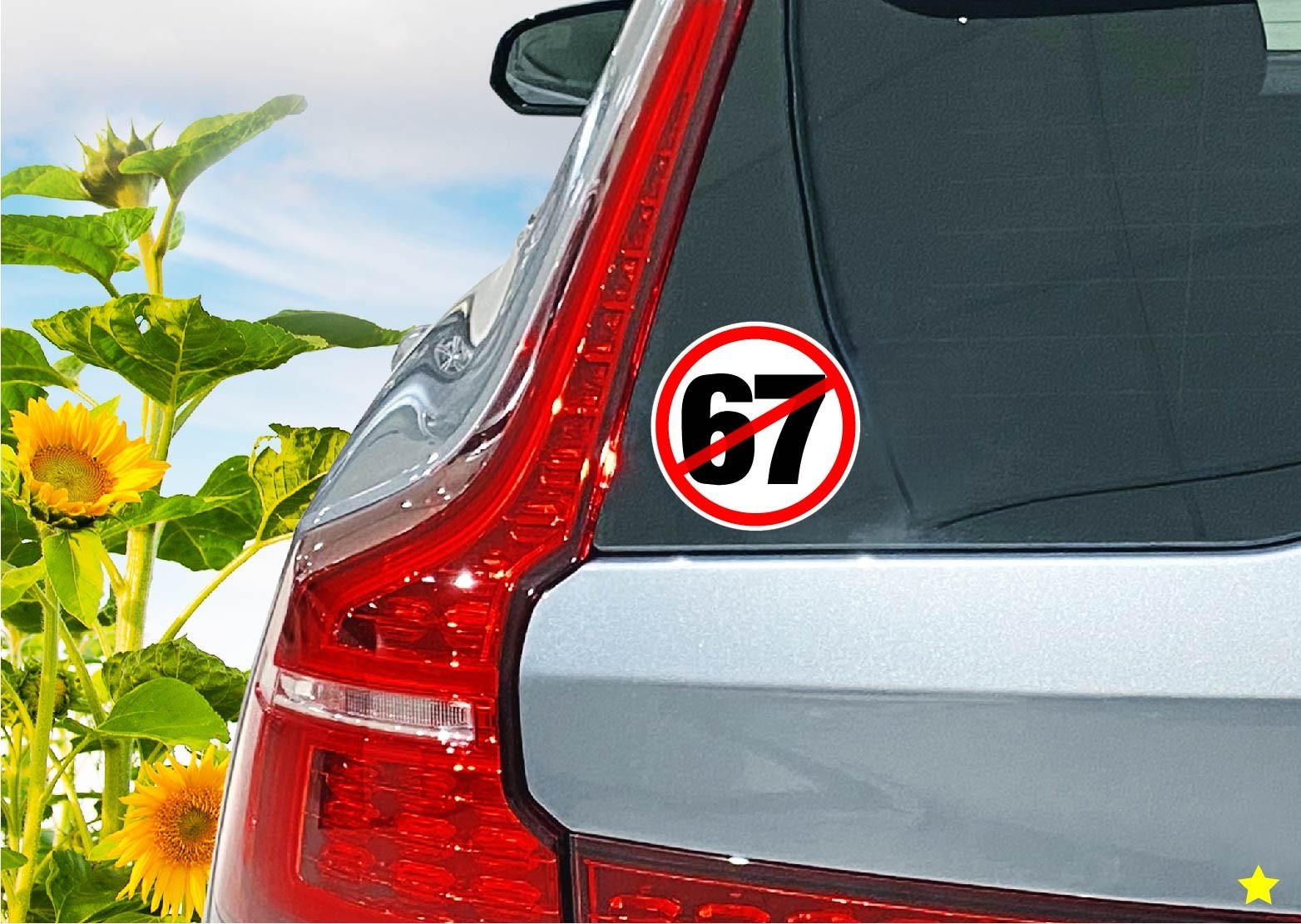 No 67 Decal Sticker Meme Trending Trend Post Stop 6 7 Mid Beep Teen Parents Gift