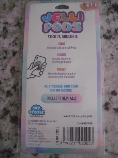 JELLI PODS STICK IT SQUISH IT Collectable Sensory Stickers Sky Castle Gamewright
