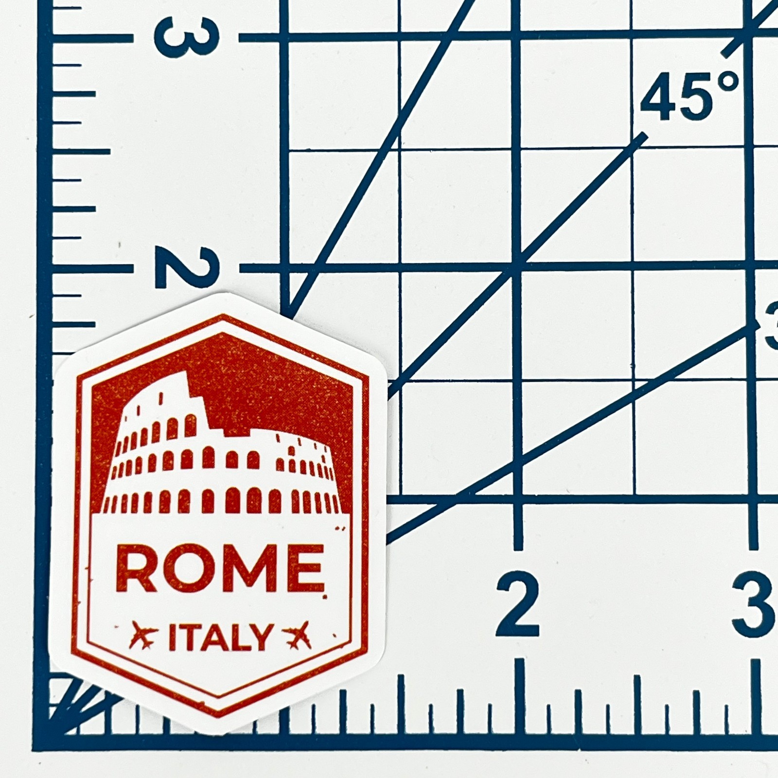 Rome Italy Vinyl Sticker Colosseum Travel Souvenir Laptop Decal Gift Italian Art