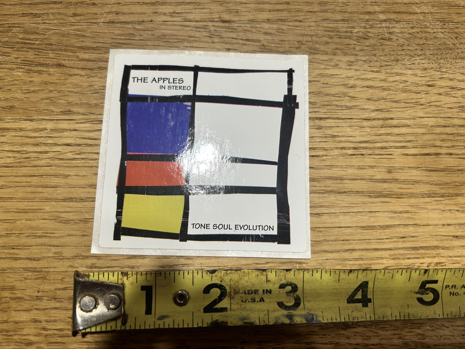 The Apples in Stereo Tone Soul Evolution Sticker Square 1997 Promo 3”x3”