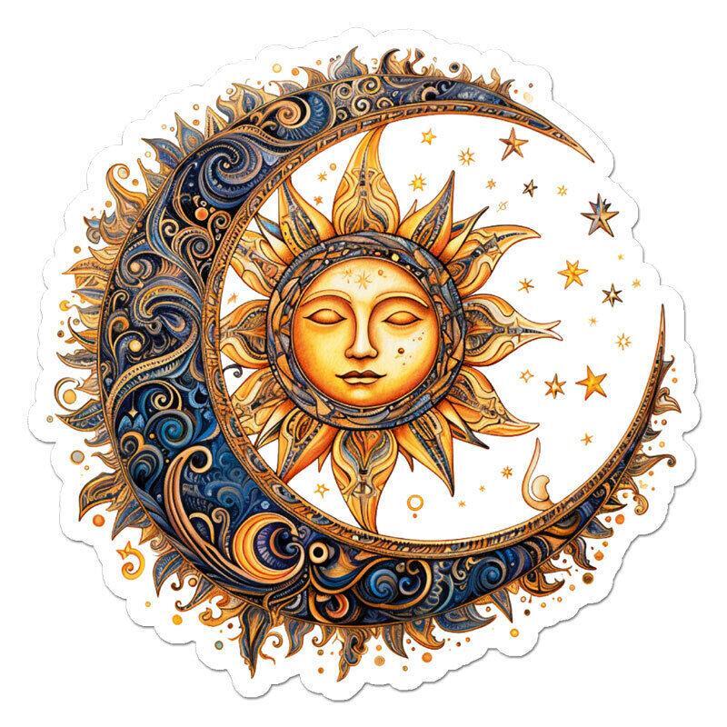 Moon Sun Stars Sticker Decal