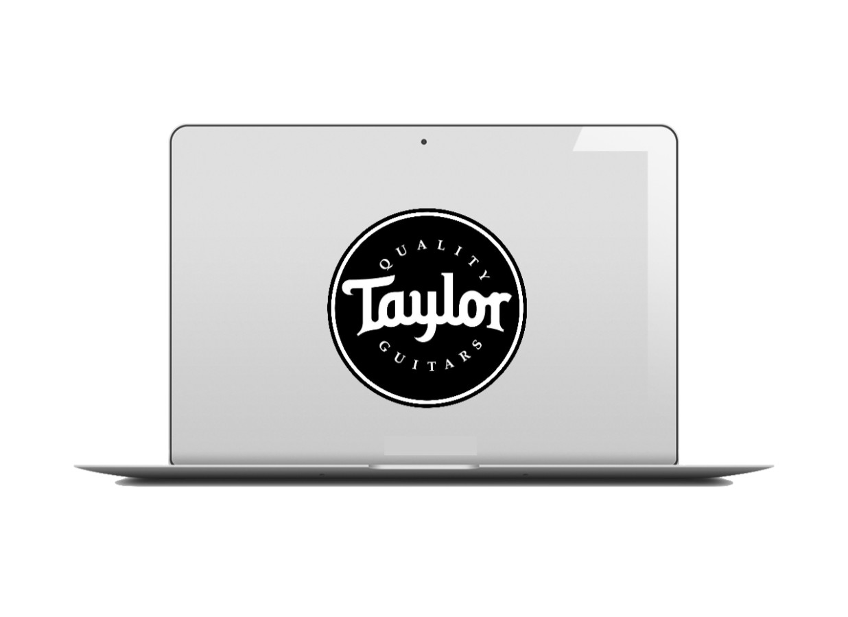 Guitars Taylor – 4in Handmade Vinyl Decal Auto Cooler Laptop Case Decor Cup 262