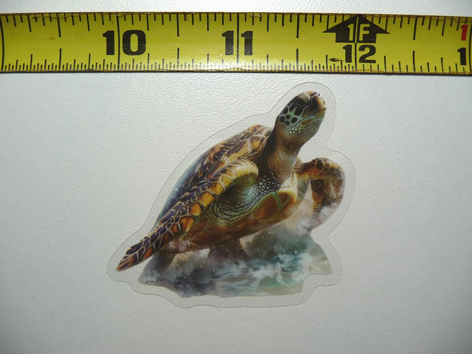 SEA TURTLE SMALL STICKER DECAL WILDLIFE COLORFUL ZOO FUNNY