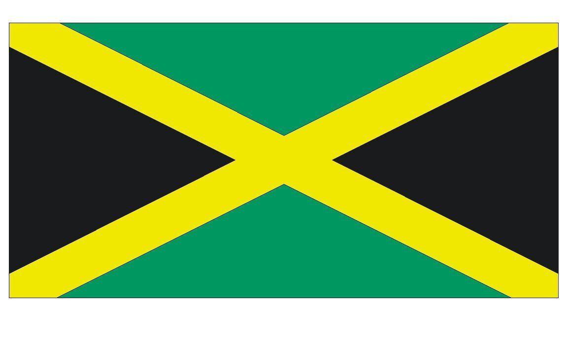 Jamaica International Flag Sticker Decal F242