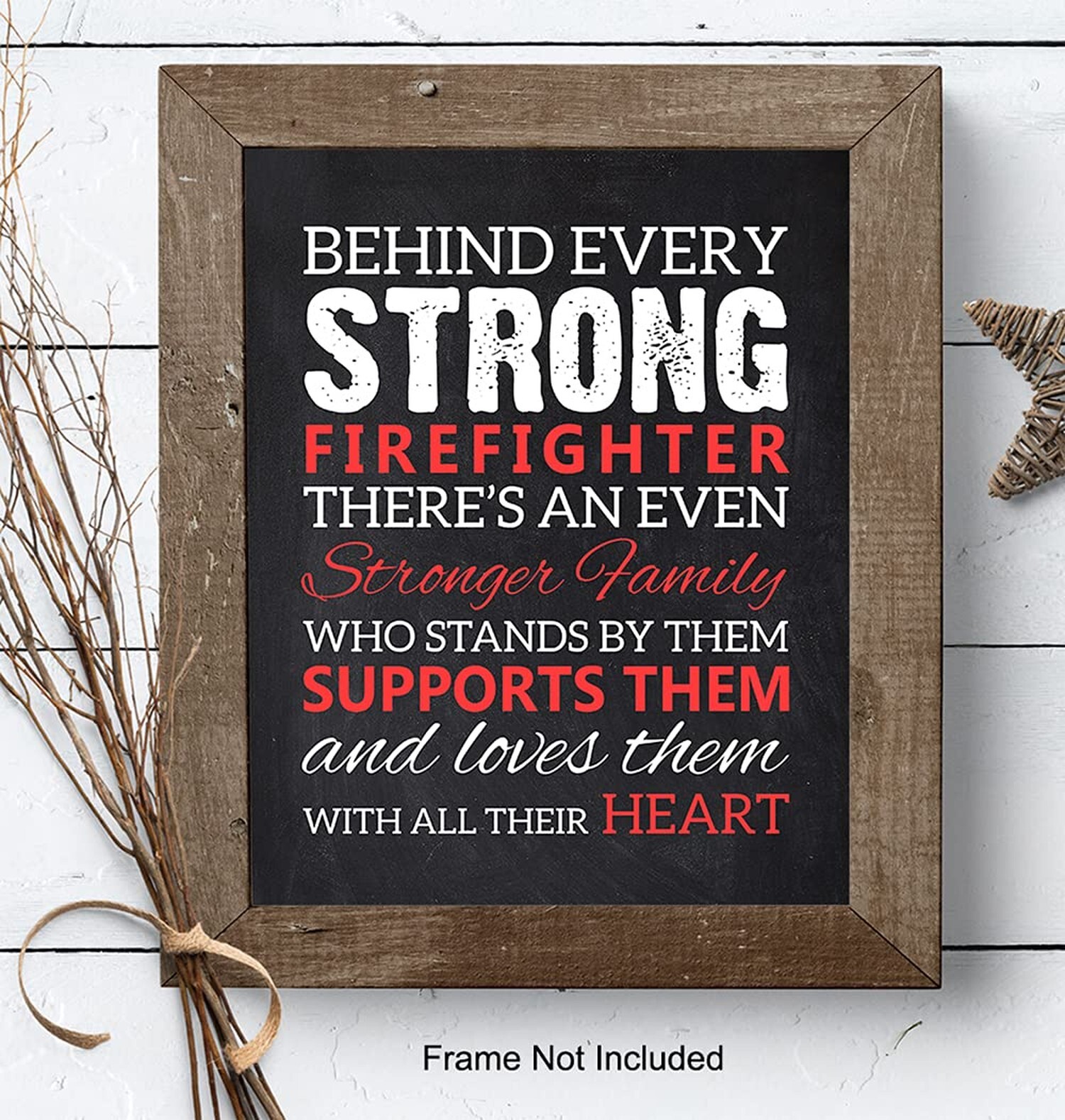 Firefighter Decor – Firefighter Wall Art – Fireman Decor – Firefighter Gifts …