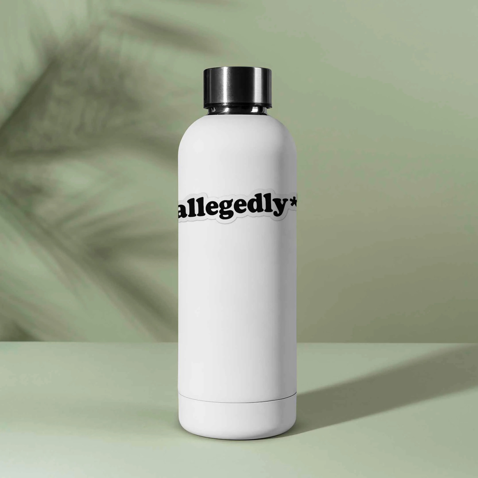 Allegedly Sticker for Hydroflask – Funny Quote Decal