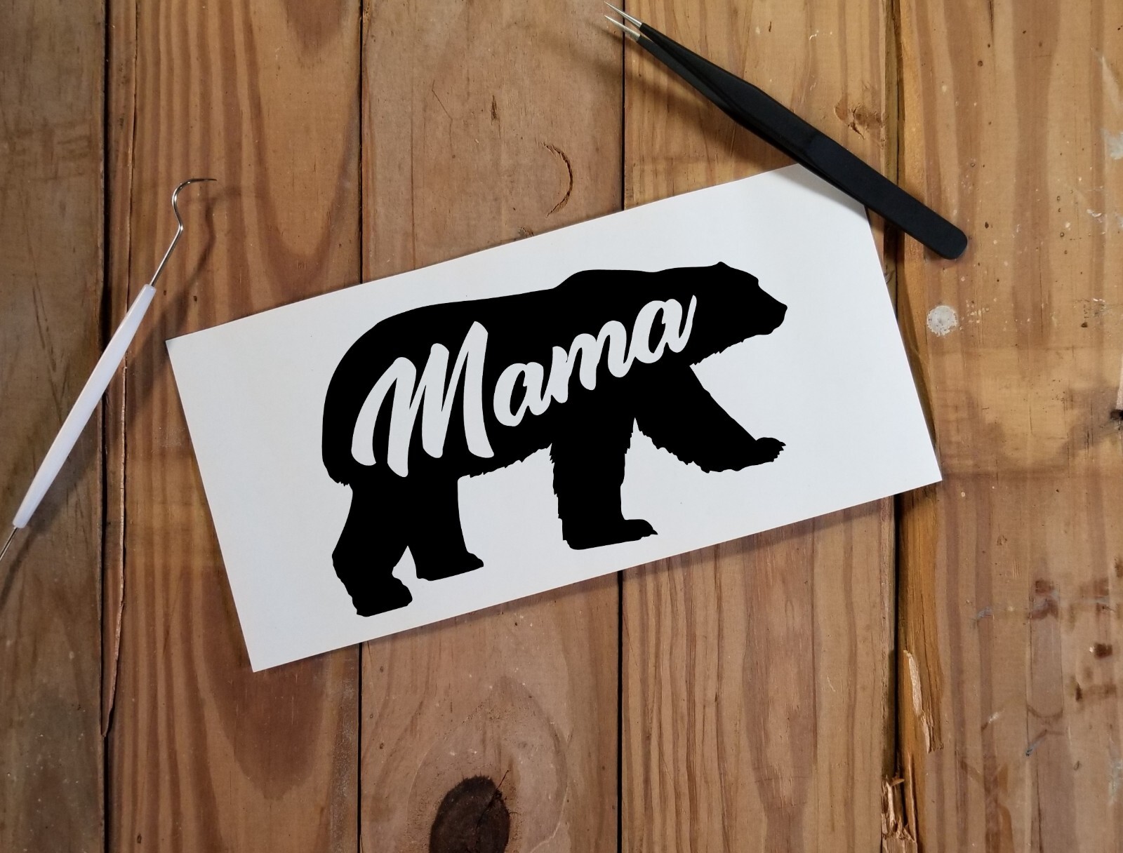 Mama Bear Decal. Car Window Sticker