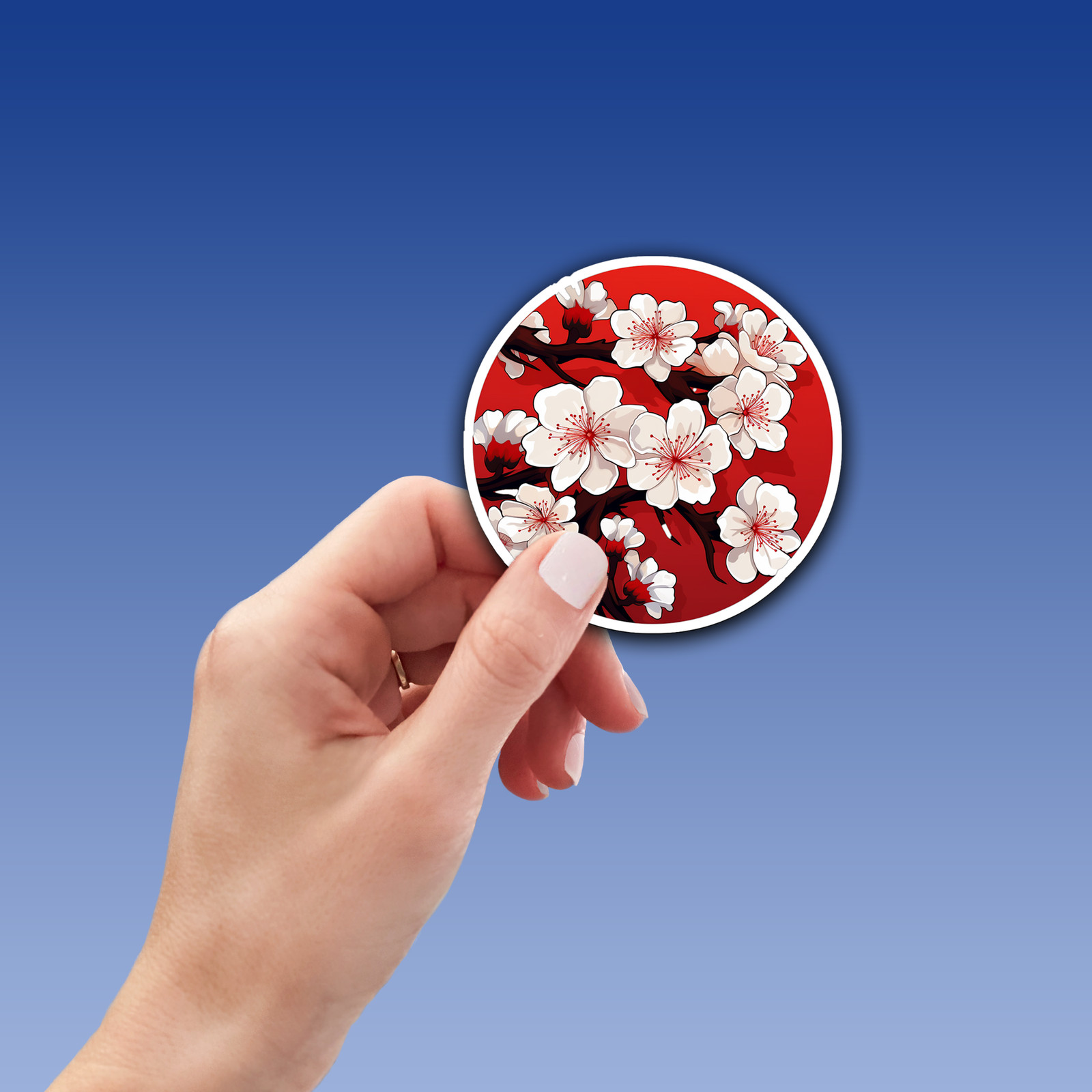 Cherry Blossom Vinyl Sticker – Embrace Nature's Beauty Anywhere You Go!