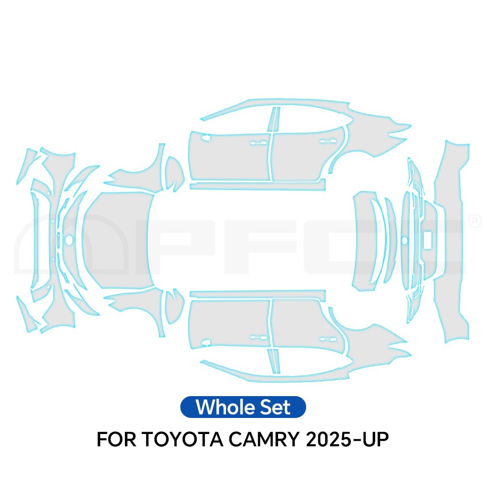 For Toyota Camry 2025-UP Full Car PPF Kit Precut Paint Protection Film Clear TPU
