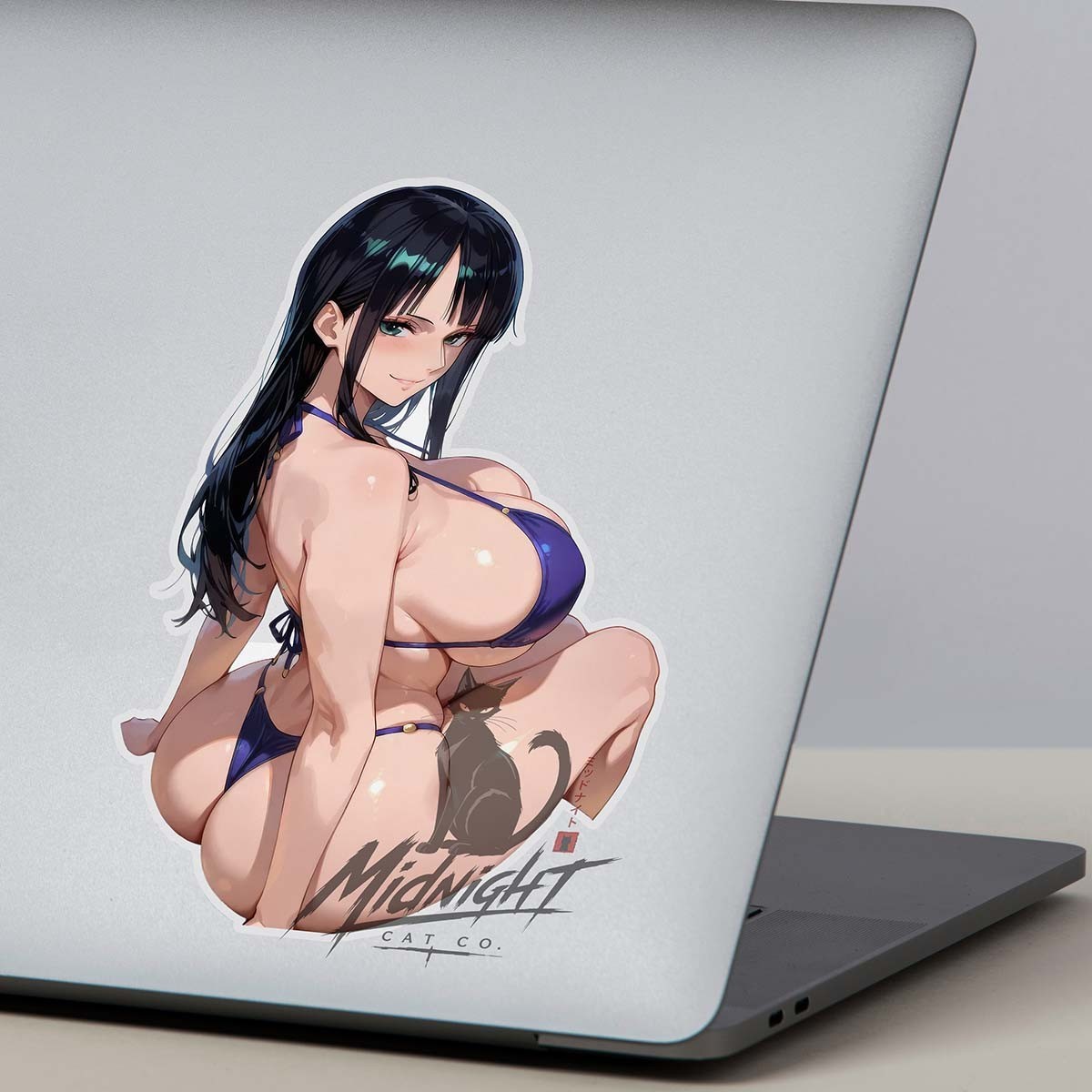 Pirate Waifu 7in Vinyl Sticker Anime Manga Laptop Skateboard Car