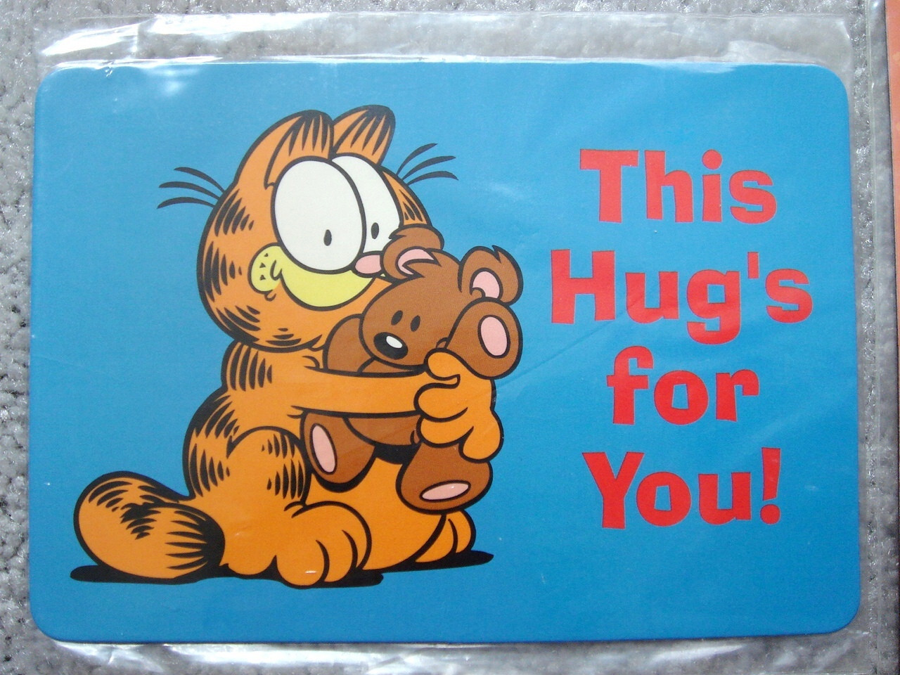 7 Magnet – 1995 Favorite Funnies 5” x 3.5” Greeting Card, Garfield, Vtg Rare
