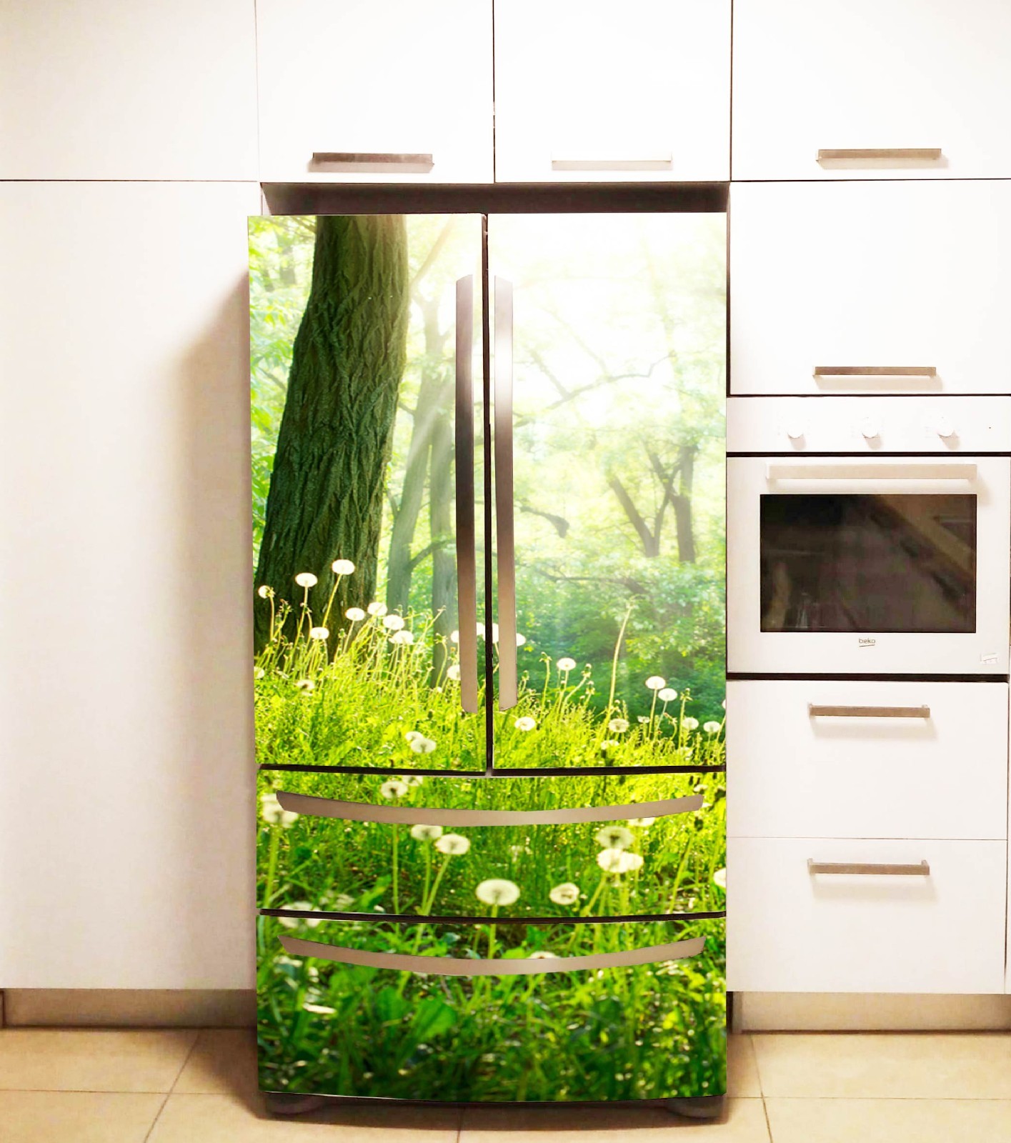 Elegant Refrigerator Cover for Contemporary Homes