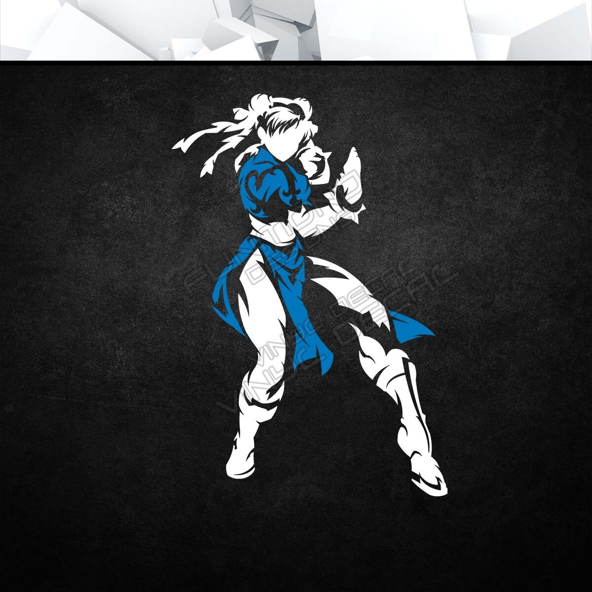 Chun-Li Street Fighter Vinyl Decal Sticker (VideoGame Car Laptop PC Tower Decor)